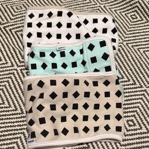 Nanit baby belly band Set - White, Mint, Gray